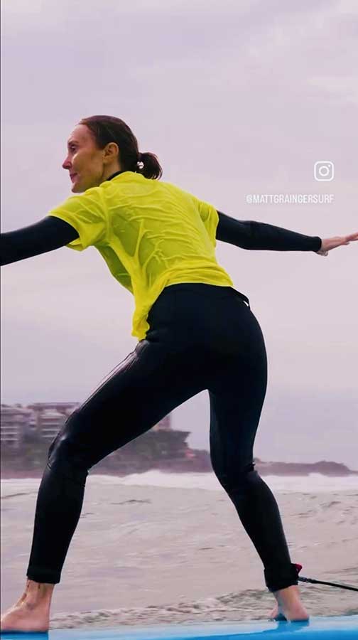 Joanne Surfing