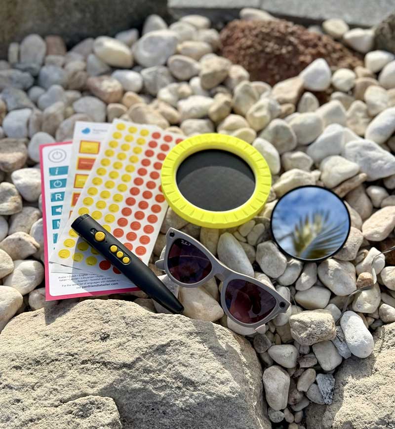 sunglasses and mirror