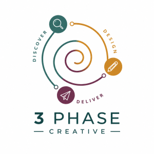 3 phase creative logo